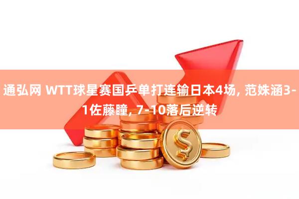 通弘网 WTT球星赛国乒单打连输日本4场, 范姝涵3-1佐藤瞳, 7-10落后逆转