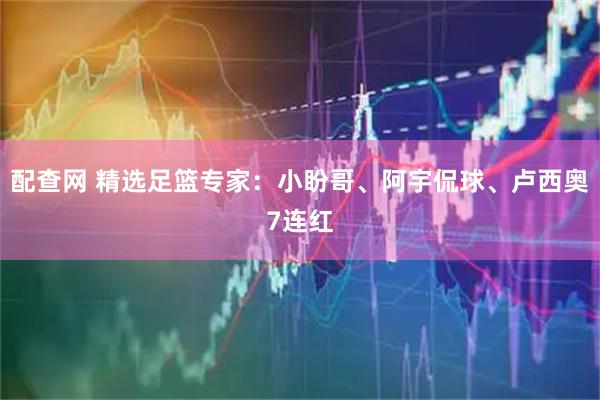 配查网 精选足篮专家：小盼哥、阿宇侃球、卢西奥7连红